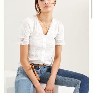 Forever that girl Anthropologie bottom down blouse